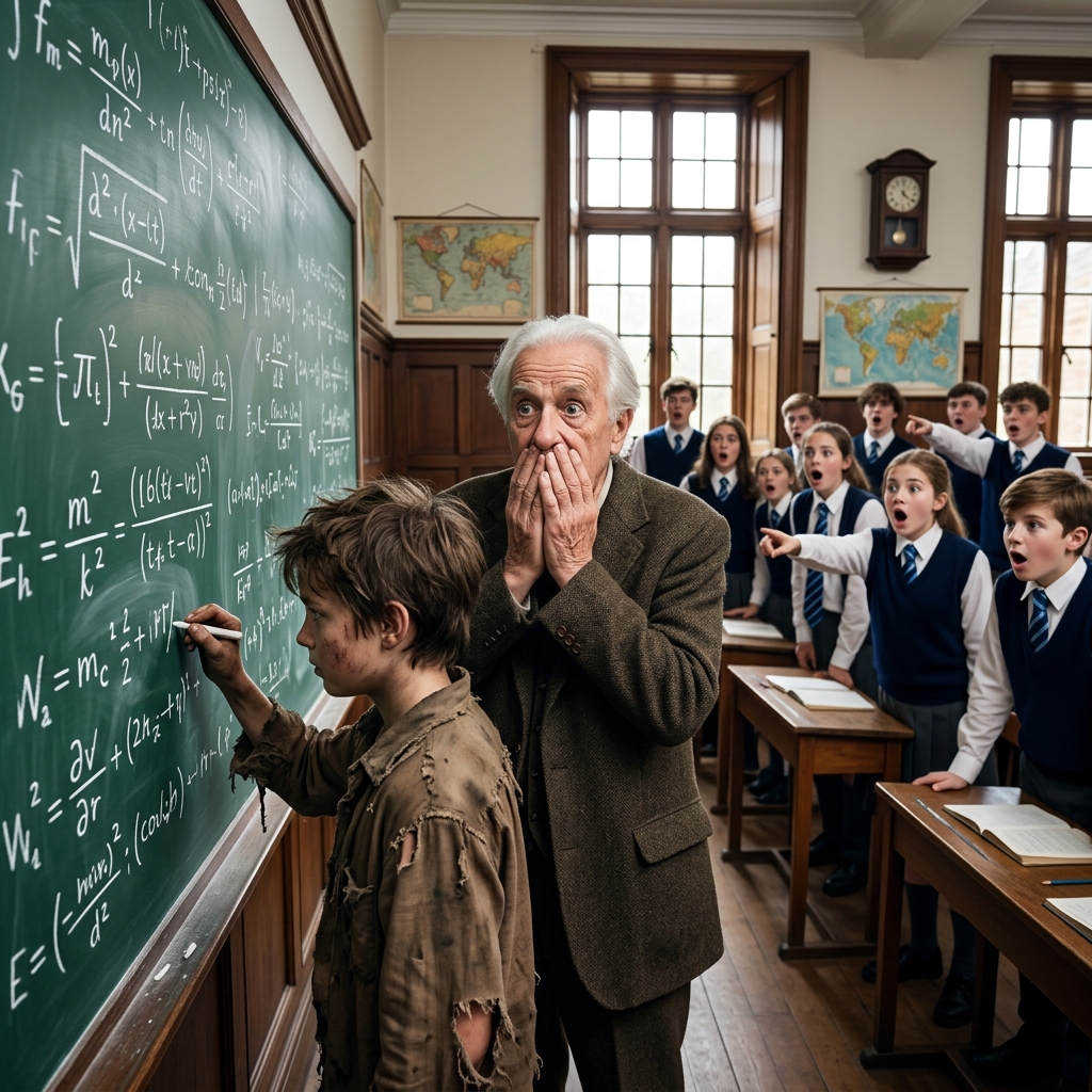 EL PROFESOR HUMILLÓ AL NIÑO POBRE FRENTE A TODOS, PERO ESTE GUARDABA UN SECRETO QUE DESTRUIRÍA SU CARRERA