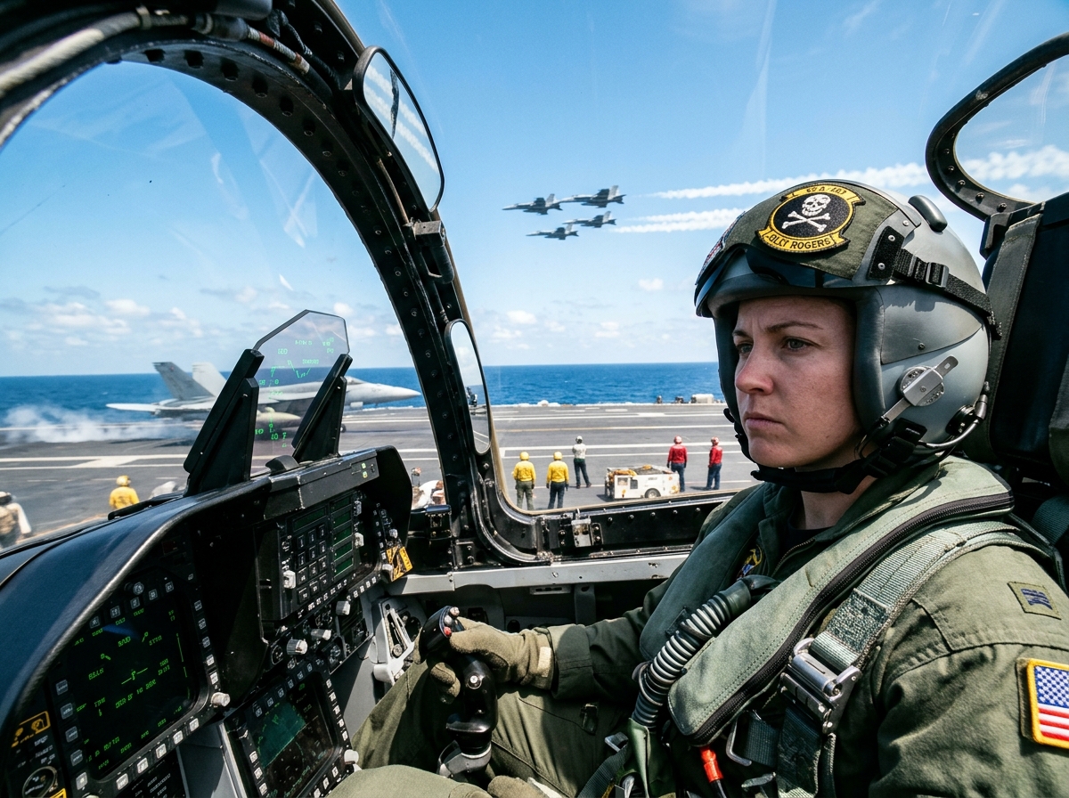 2 CAZAS F-22 IBAN A DERRIBAR UN AVIÓN DESCONOCIDO SOBRE EL PORTAAVIONES — PERO UNA SOLA FRASE EN LA RADIO CONGELÓ A TODA LA FLOTA