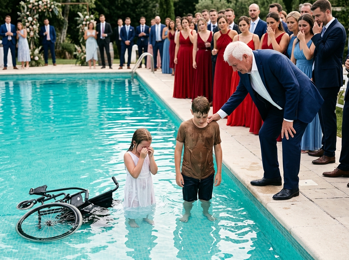 Era una fiesta en la mansión de los Montoya, la familia más rica de la ciudad. La piscina estaba llena de risas y charlas, mientras los invitados disfrutaban del sol y la música suave